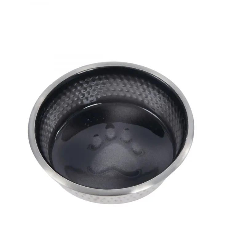 Weatherbeeta Non-Slip Stainless Steel Dog Bowl in Black